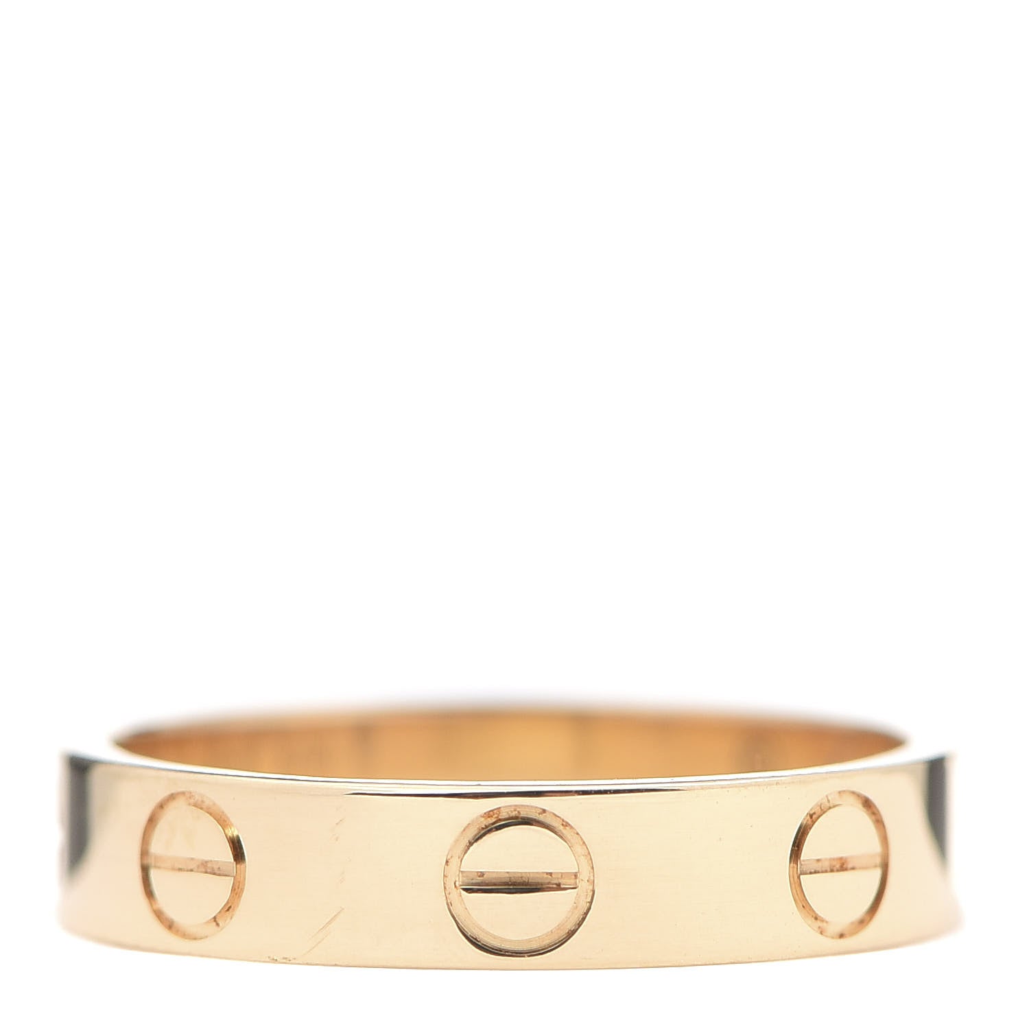 Cartier 18K Yellow Gold 3.5mm LOVE Wedding Band Ring 49 4.75 3 of 5