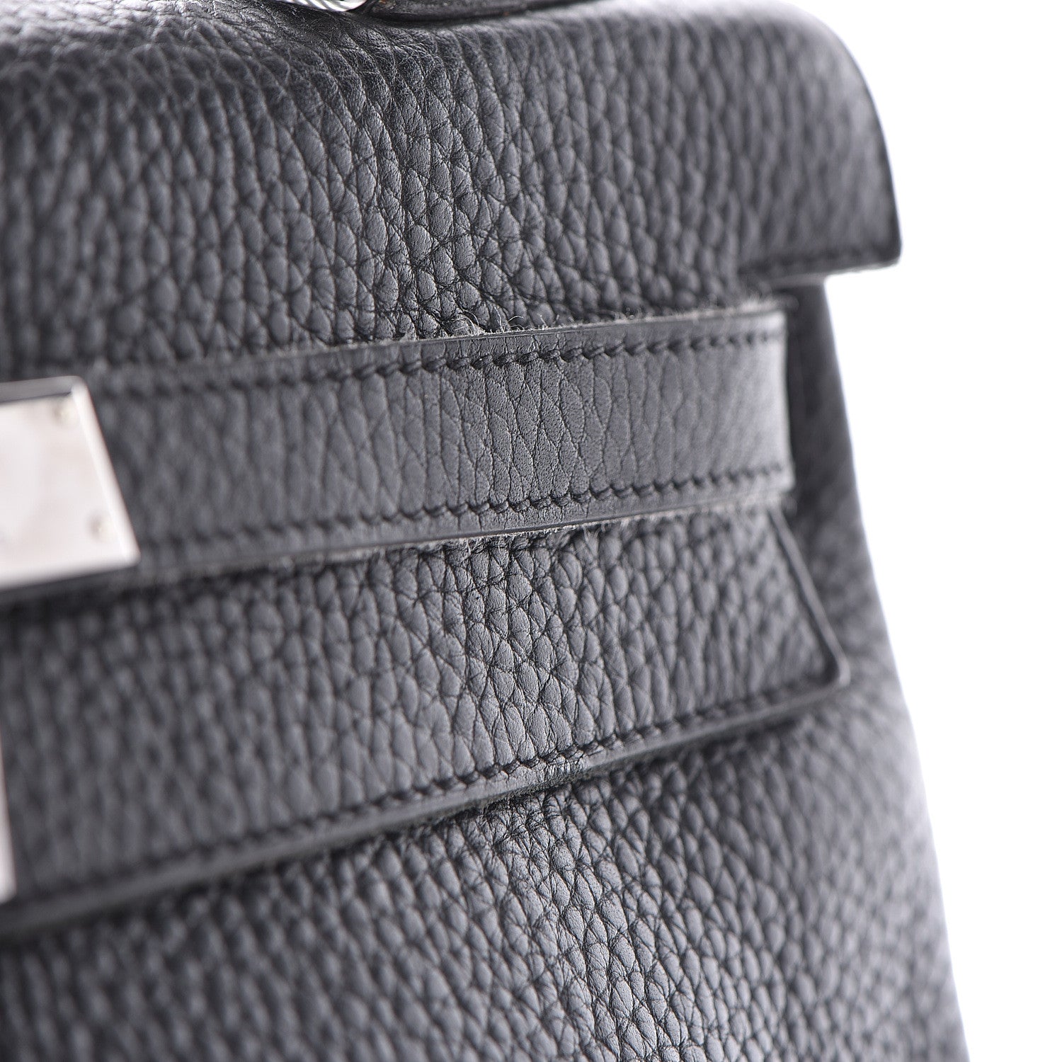 Hermes Taurillon Clemence Kelly Retourne 32 Black 57 of 57