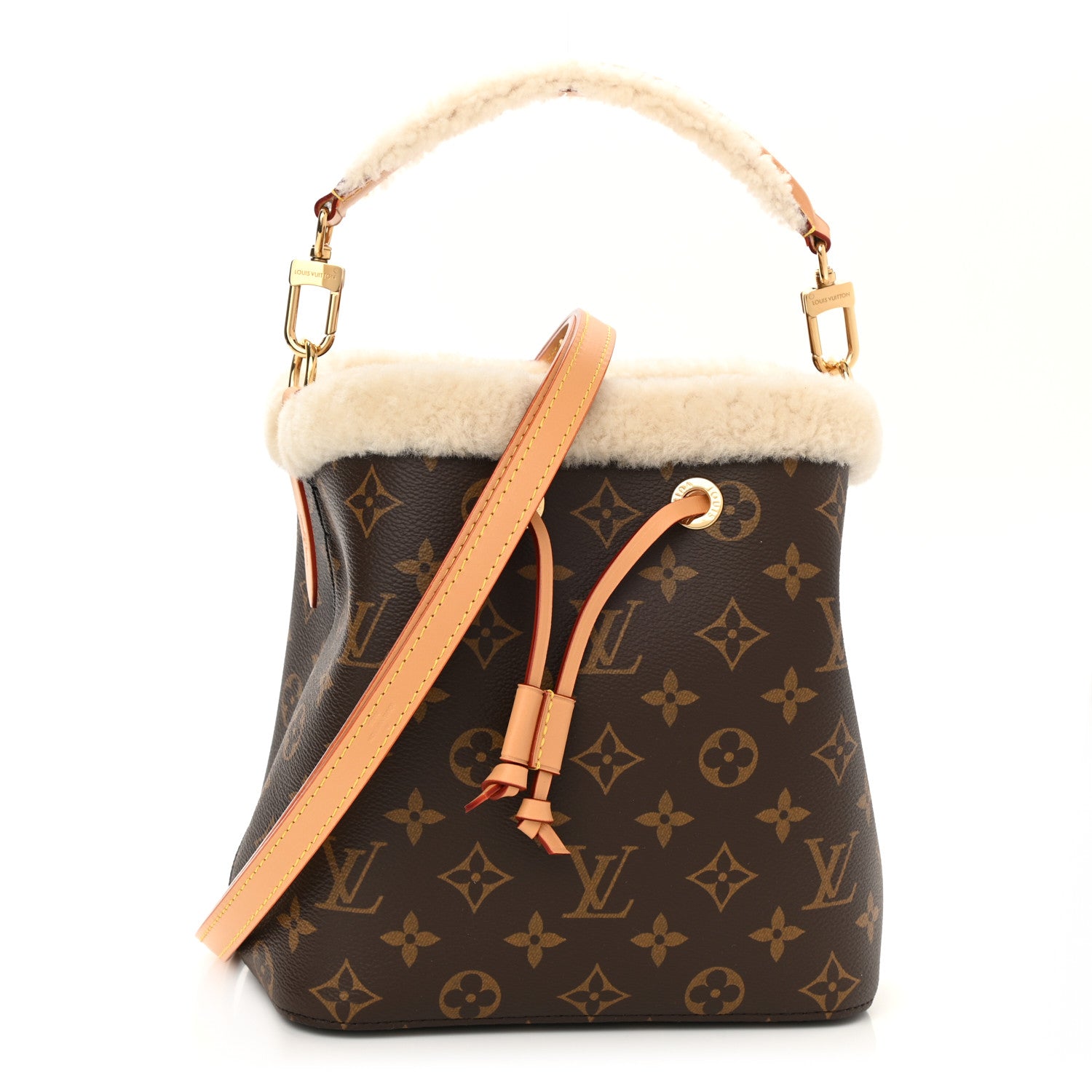 Louis Vuitton Monogram Shearling Cozygram Neonoe BB 1 of 8