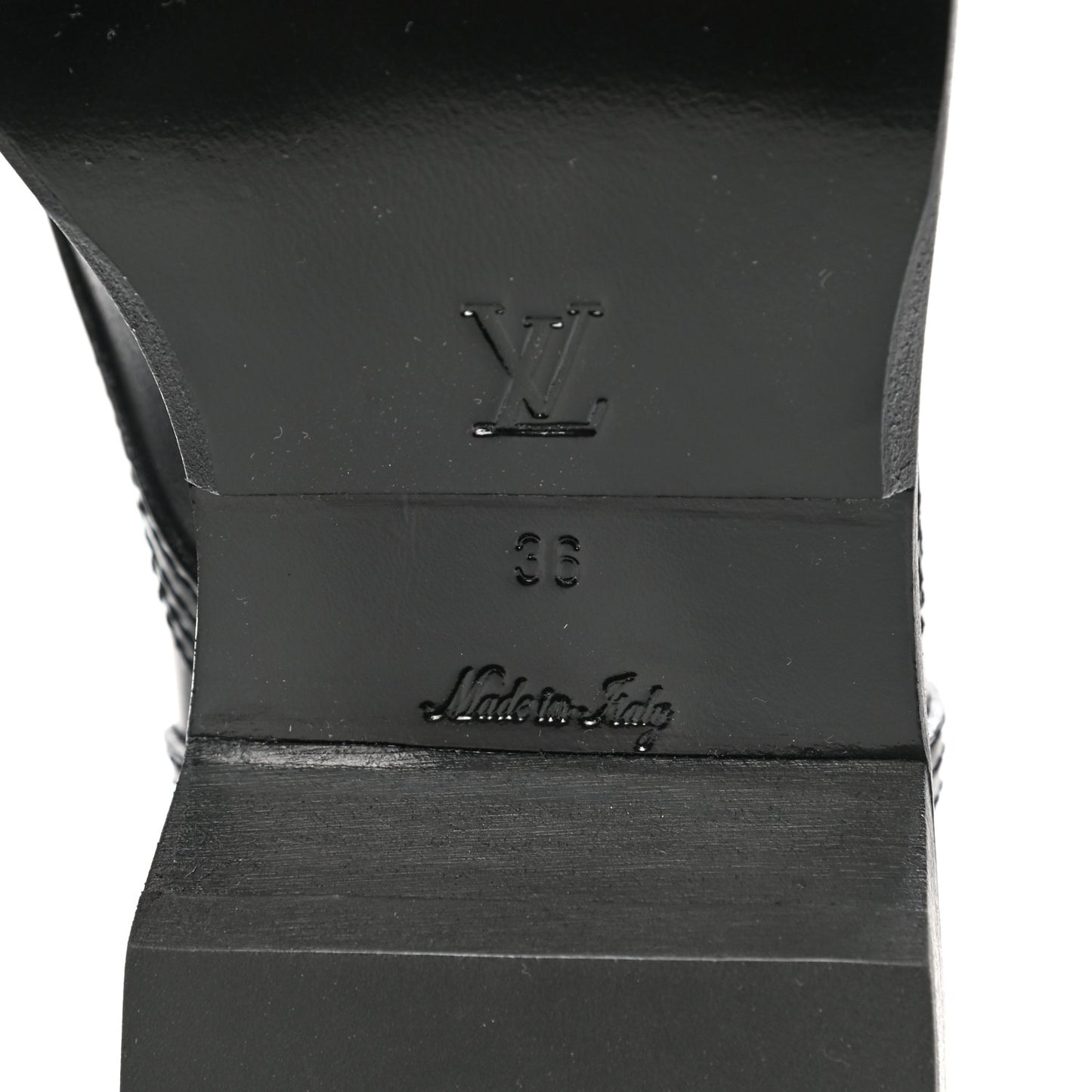 Calfskin Monogram Metropolis Flat Ranger Boots 36 Black