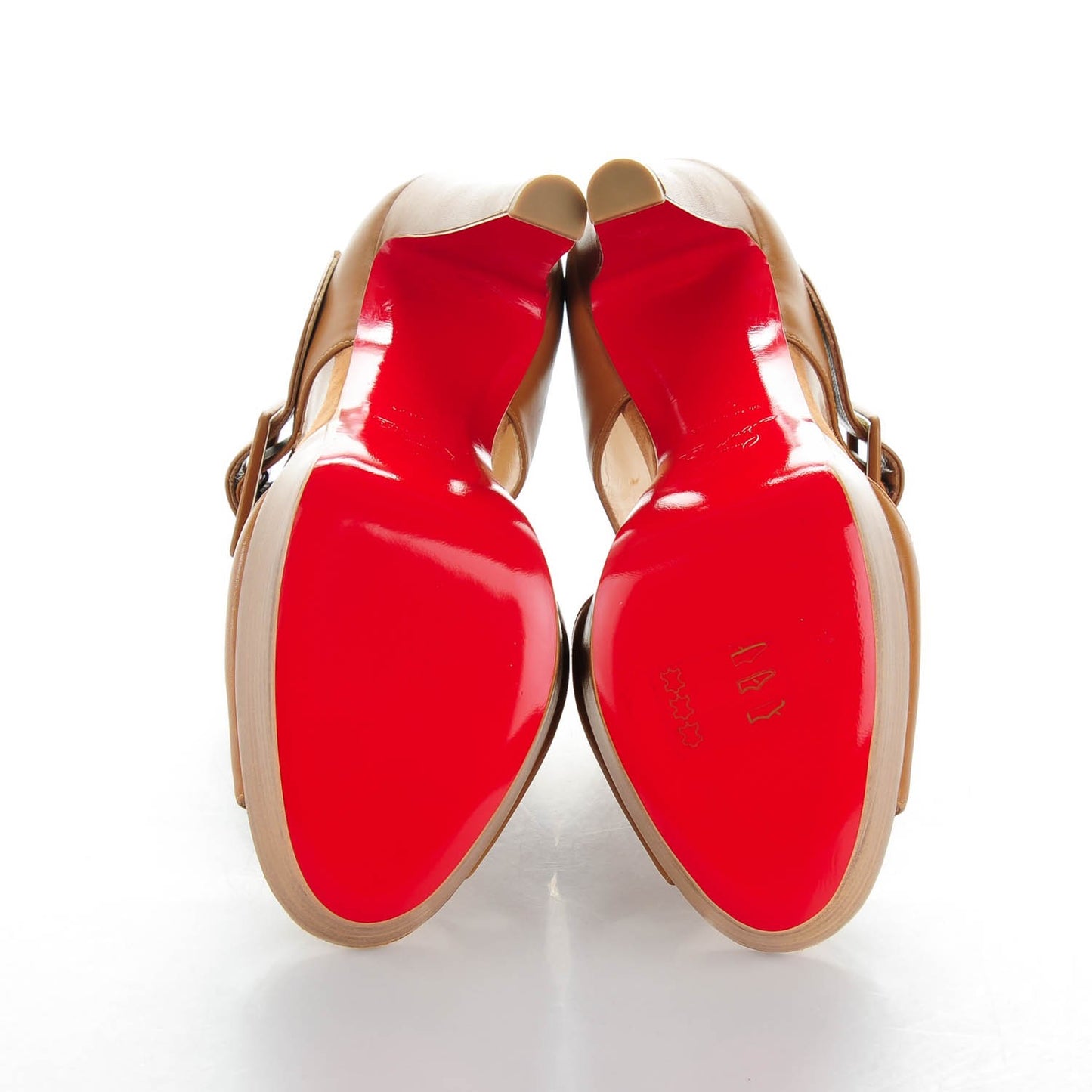 Calfskin Haute Retene 140 Platform Sandals 39 Noisette