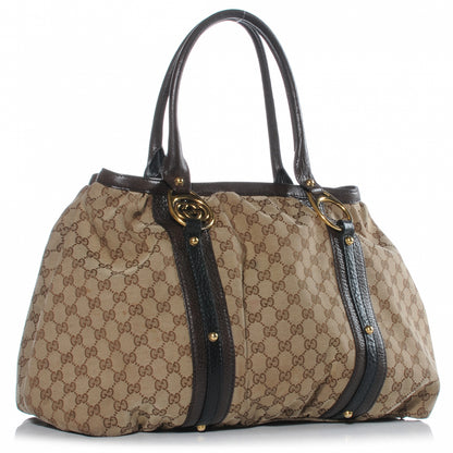 Gucci Monogram Medium Interlocking Icon Tote Dark Brown 3 of 7