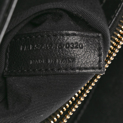 Saint Laurent SAINT LAURENT Calfskin Y Quilted Monogram Medium Loulou Chain Satchel Black 8 of 13