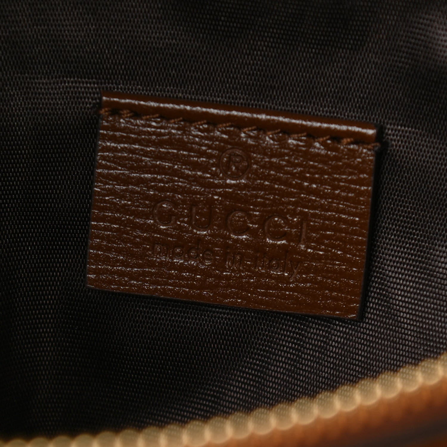 Gucci GG Supreme Monogram Glazed Textured Calfskin Retro Interlocking G Box Shoulder Bag Beige Ebony Brown Sugar 6 of 10