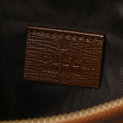 Gucci GG Supreme Monogram Glazed Textured Calfskin Retro Interlocking G Box Shoulder Bag Beige Ebony Brown Sugar 6 of 10