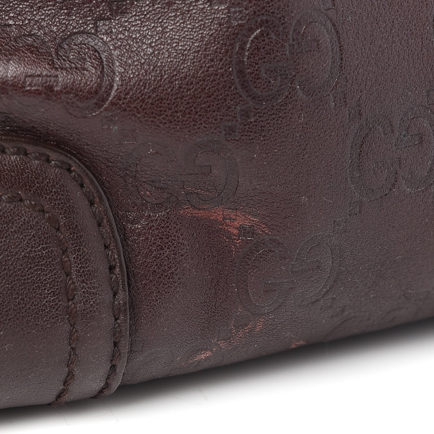 Gucci Guccissima Small Princy Satchel Brown 9 of 10