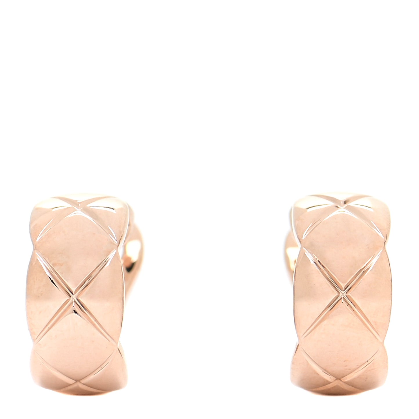 18K Beige Gold Coco Crush Hoop Earrings