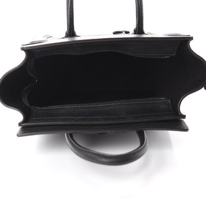 Celine Drummed Calfskin Nano Luggage Black 6 of 10