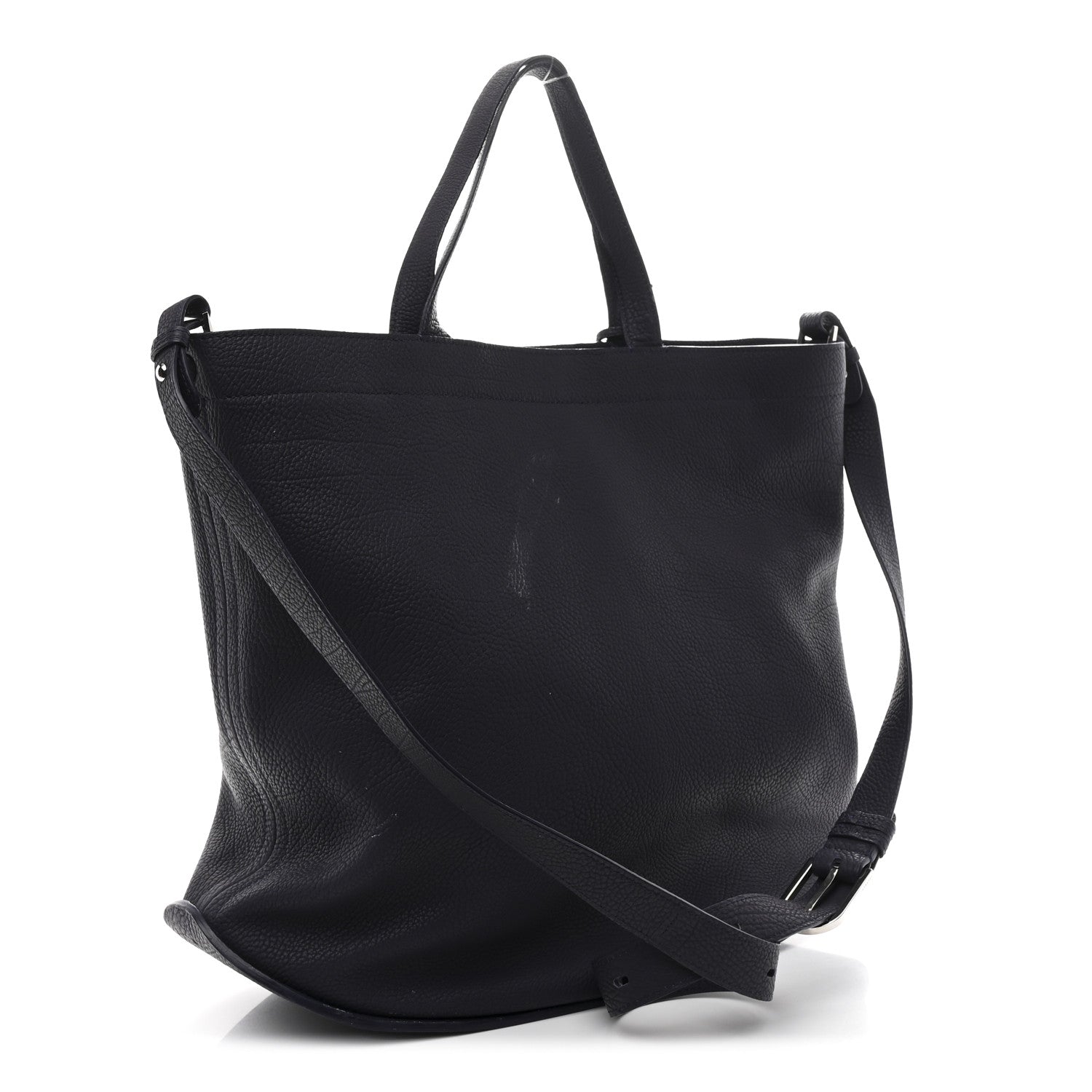 Delvaux Grained Calfskin Le Pin Tote Indigo 4 of 13