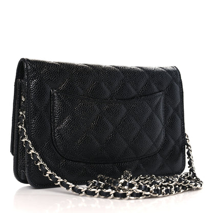 Chanel Caviar Quilted Wallet on Chain WOC Black 3 of 10