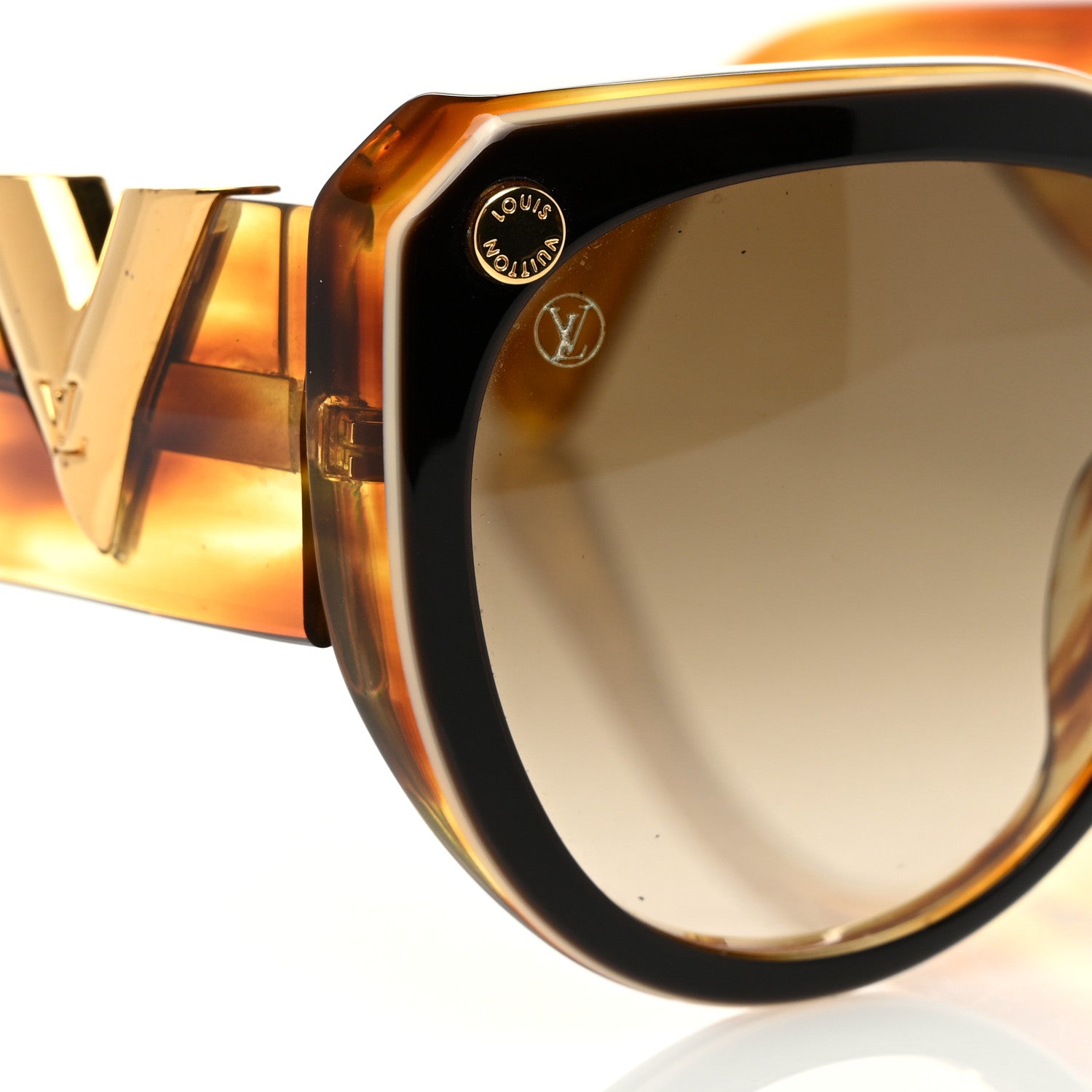 Louis Vuitton Acetate My Fair Lady Sunglasses Z1364E Tortoise 7 of 8