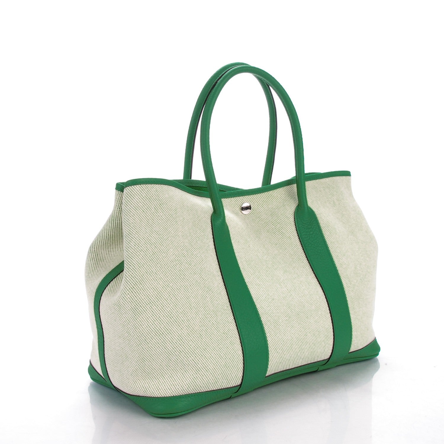 Hermes Twill H Vache Country Garden Party Tote 36 MM Ecru Bambou 3 of 6