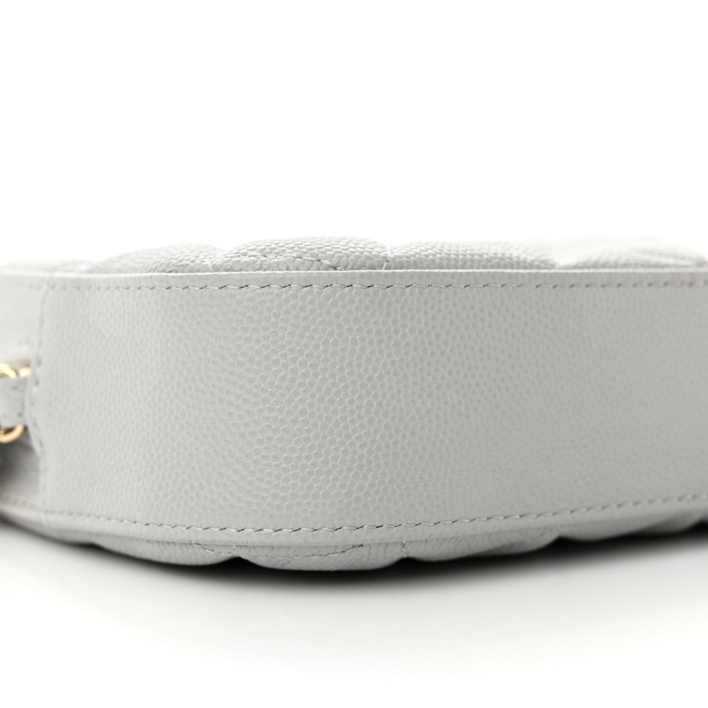 Caviar Quilted Camera Case Grey