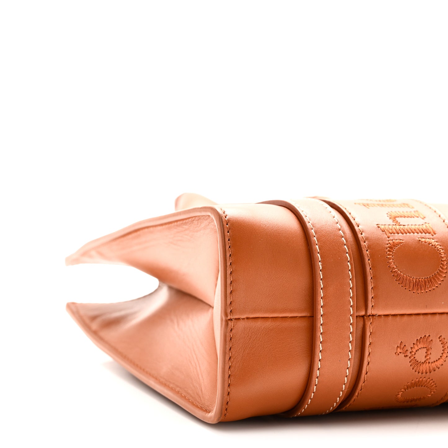 Calfskin Small Woody Tote Caramel