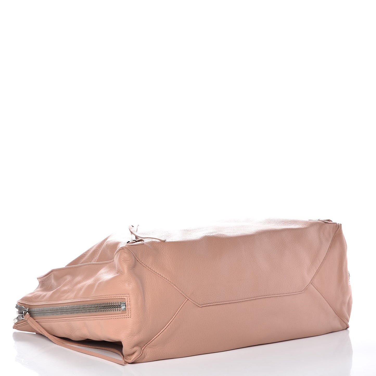 Veau Papier A4 Zip Around Tote Rose Aubepine