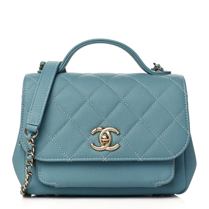 Chanel Caviar Quilted Small Business Affinity Flap Light Blue 1 of 10