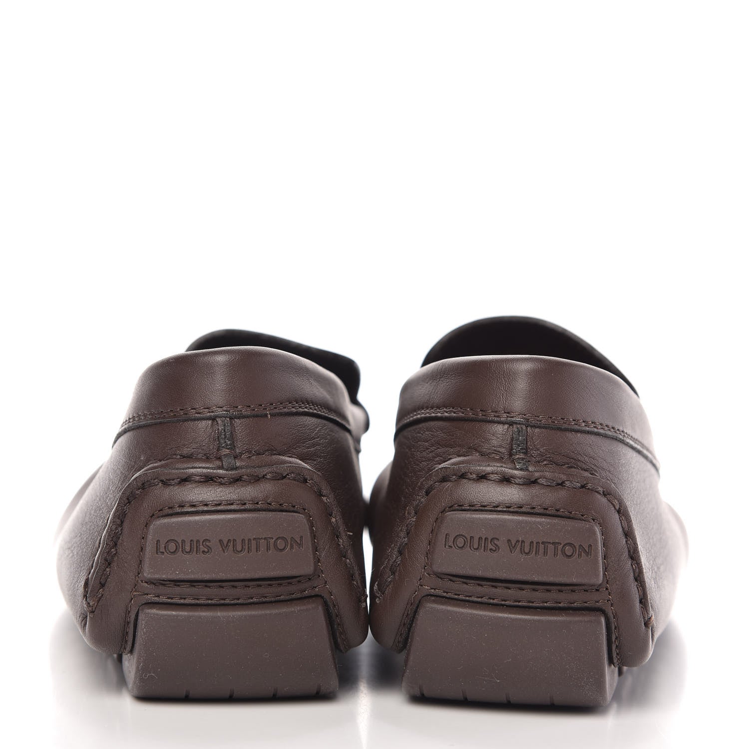 Louis Vuitton Calfskin Mens Lombok Moccasin Loafers 9 Cacao 6 of 8