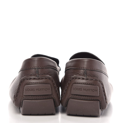 Louis Vuitton Calfskin Mens Lombok Moccasin Loafers 9 Cacao 6 of 8