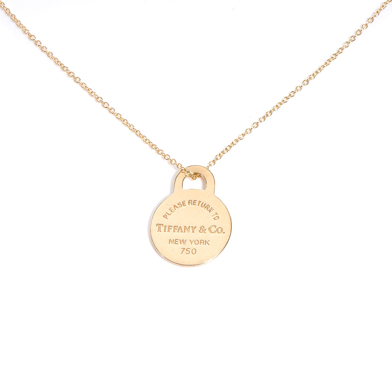 Tiffany Elsa Peretti 18k Yellow Gold Return to Necklace 1 of 6