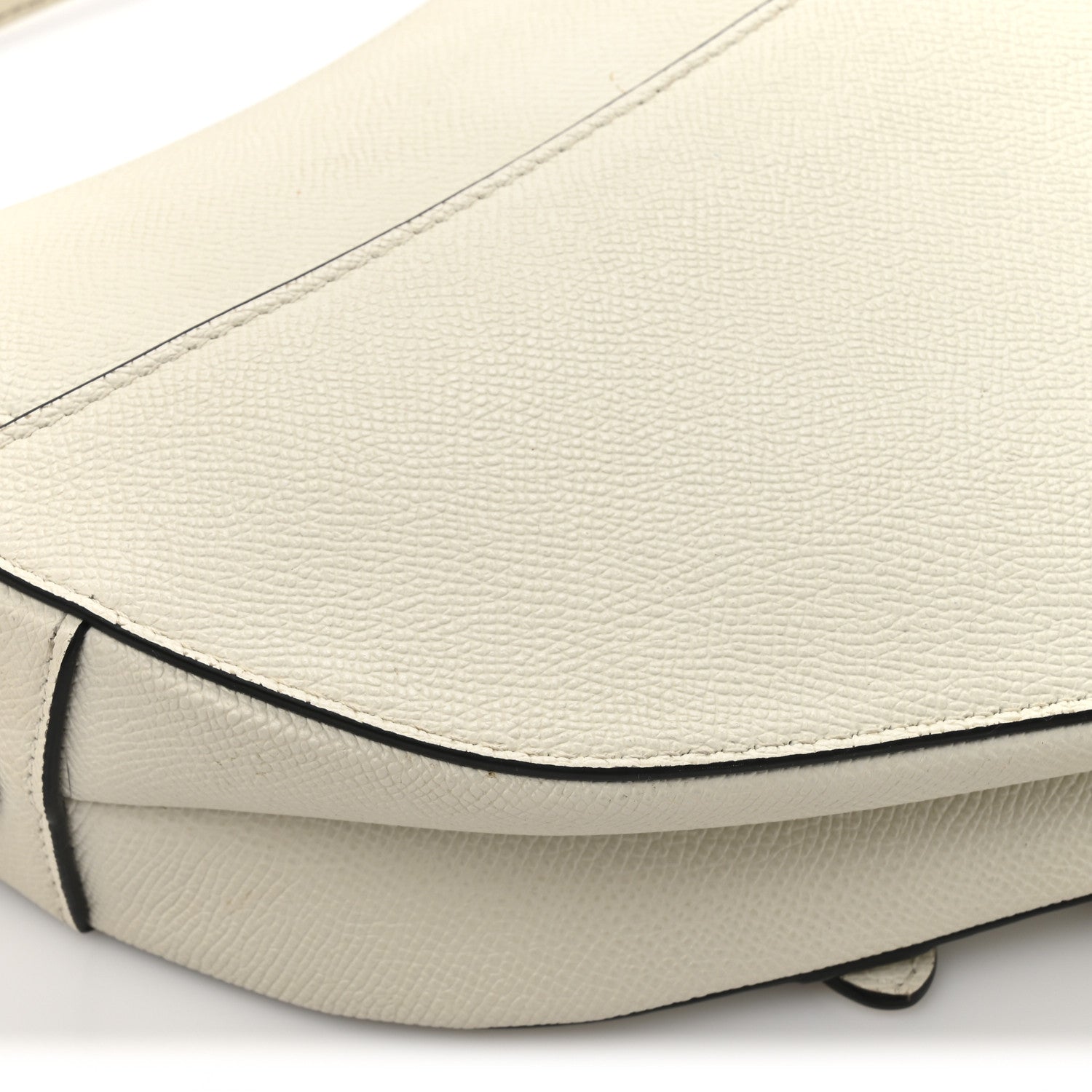 Christian Dior Grained Calfskin Saddle Bag With Strap Latte 12 of 17