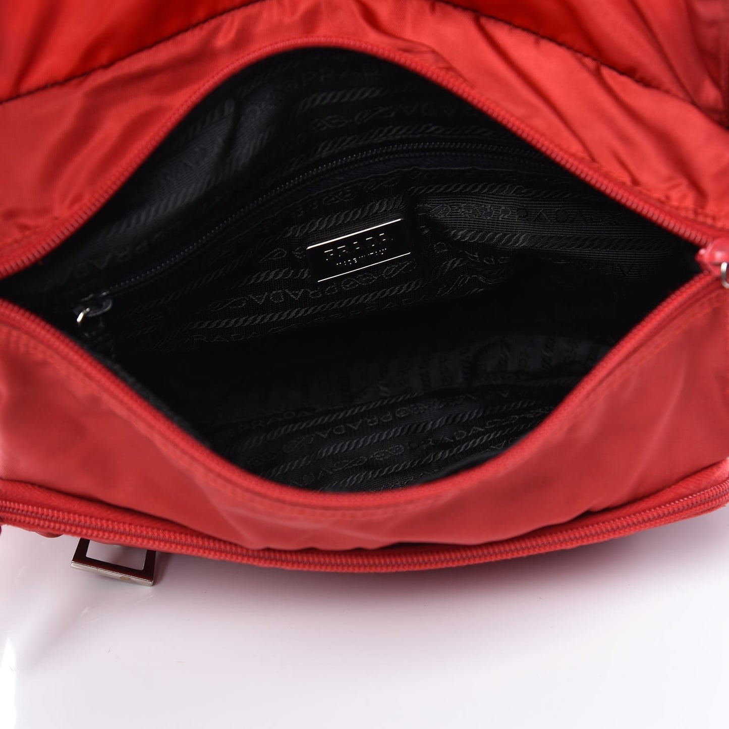 Nylon Vela Messenger Bag Red