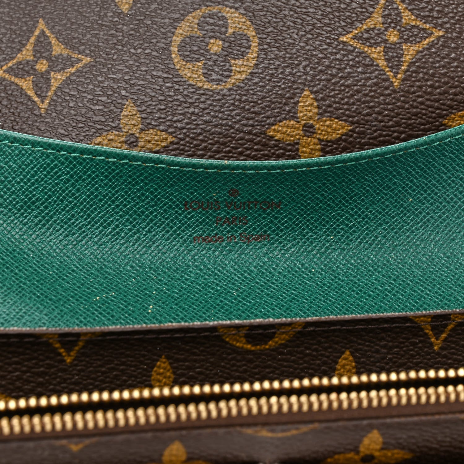 Louis Vuitton Monogram Emilie Wallet Vert 6 of 14