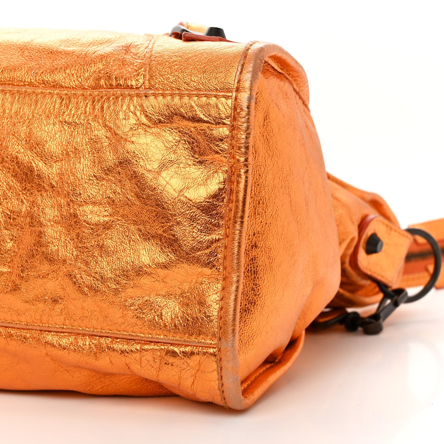 Metallic Agneau Classic Hardware City Orange