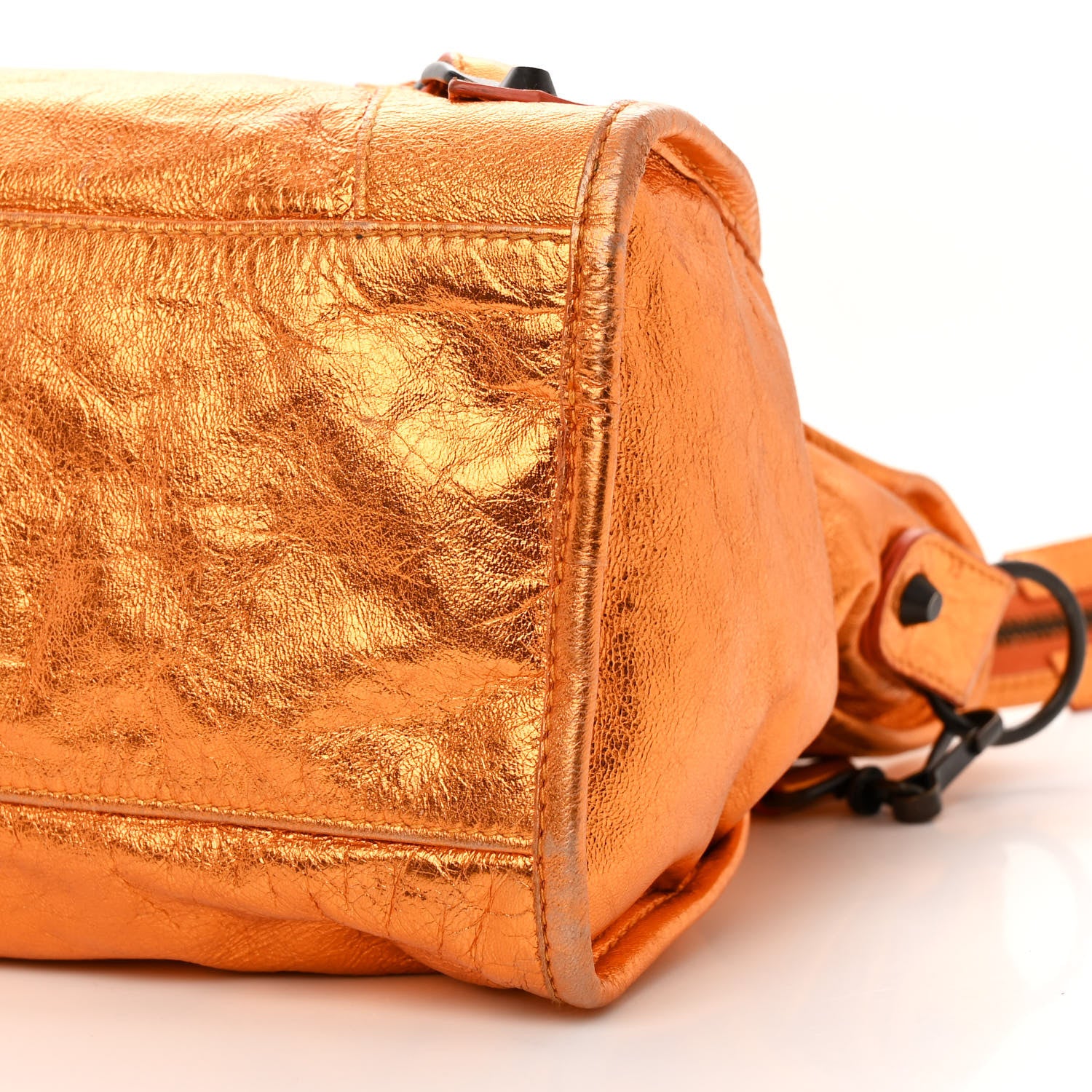 Balenciaga Metallic Agneau Classic Hardware City Orange 11 of 13