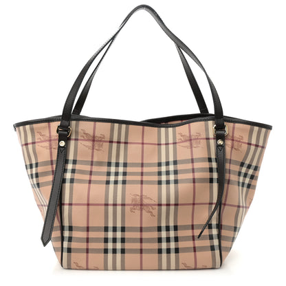 Burberry Haymarket Check Large Canterbury Tote Chocolate 1 of 11
