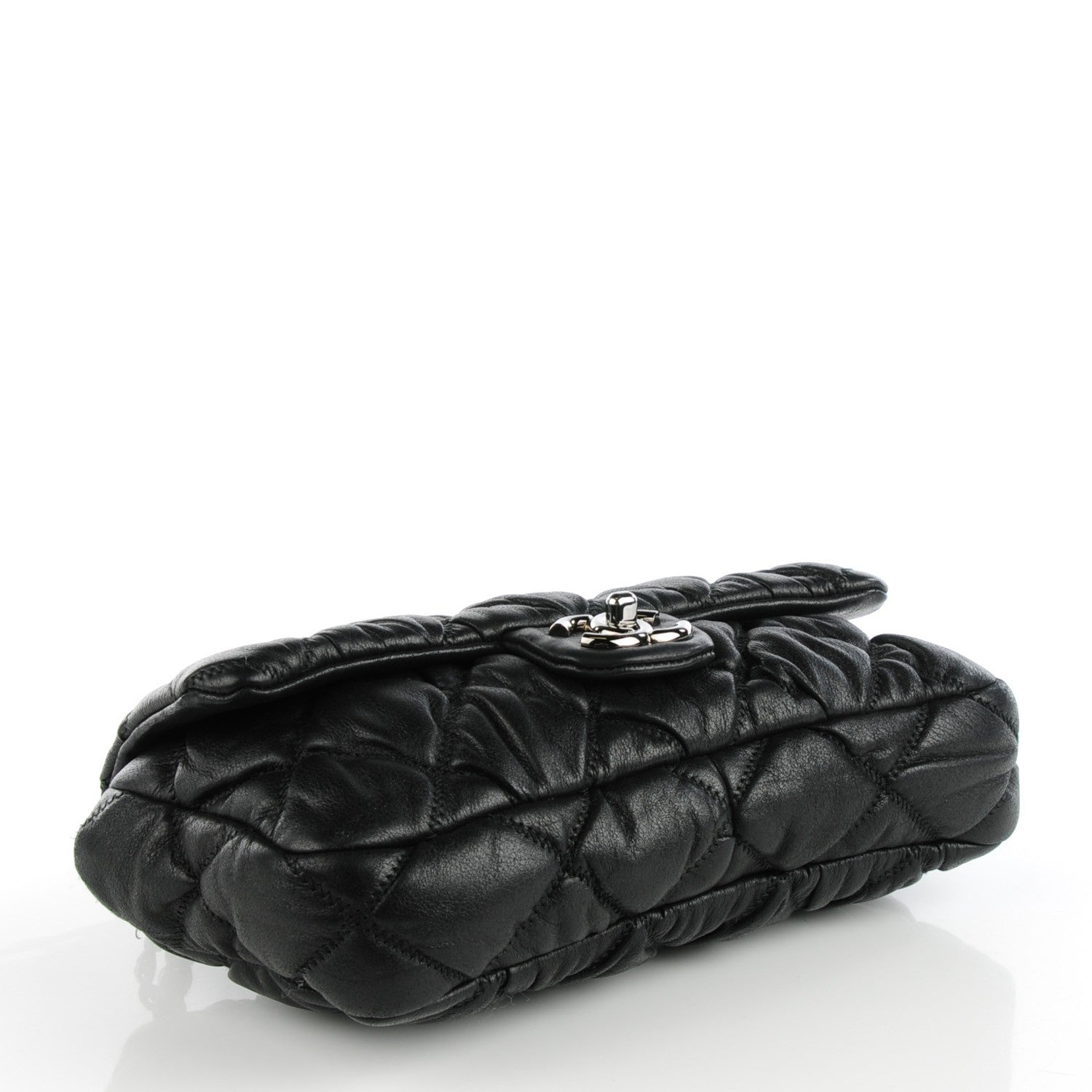 Chanel Calfskin Small Bubble Quilt Flap Bag Black 4 of 8