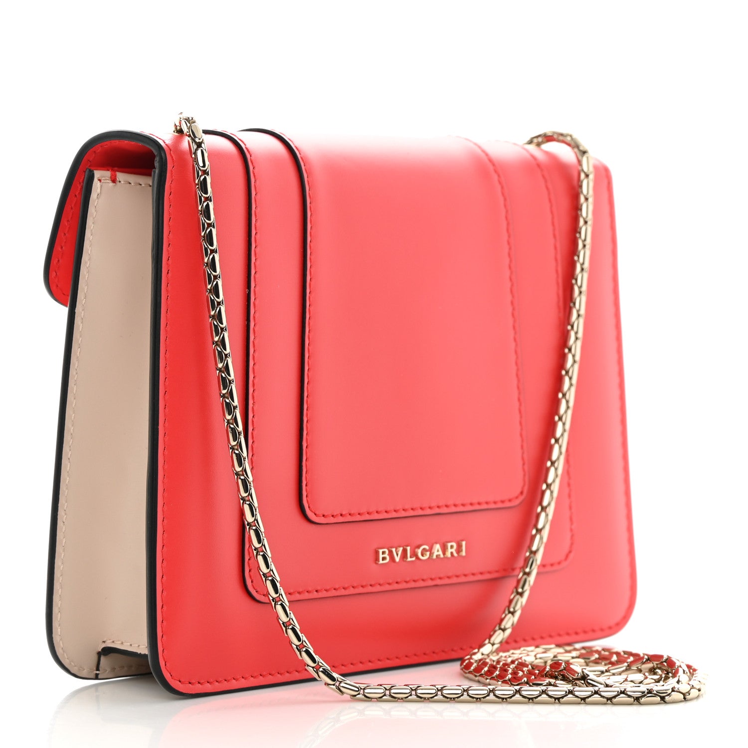 Bulgari Calfskin Serpenti Forever Crossbody Bag Red Milky Opal 3 of 12