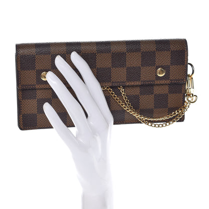 Louis Vuitton Damier Ebene Accordeon Wallet 2 of 9