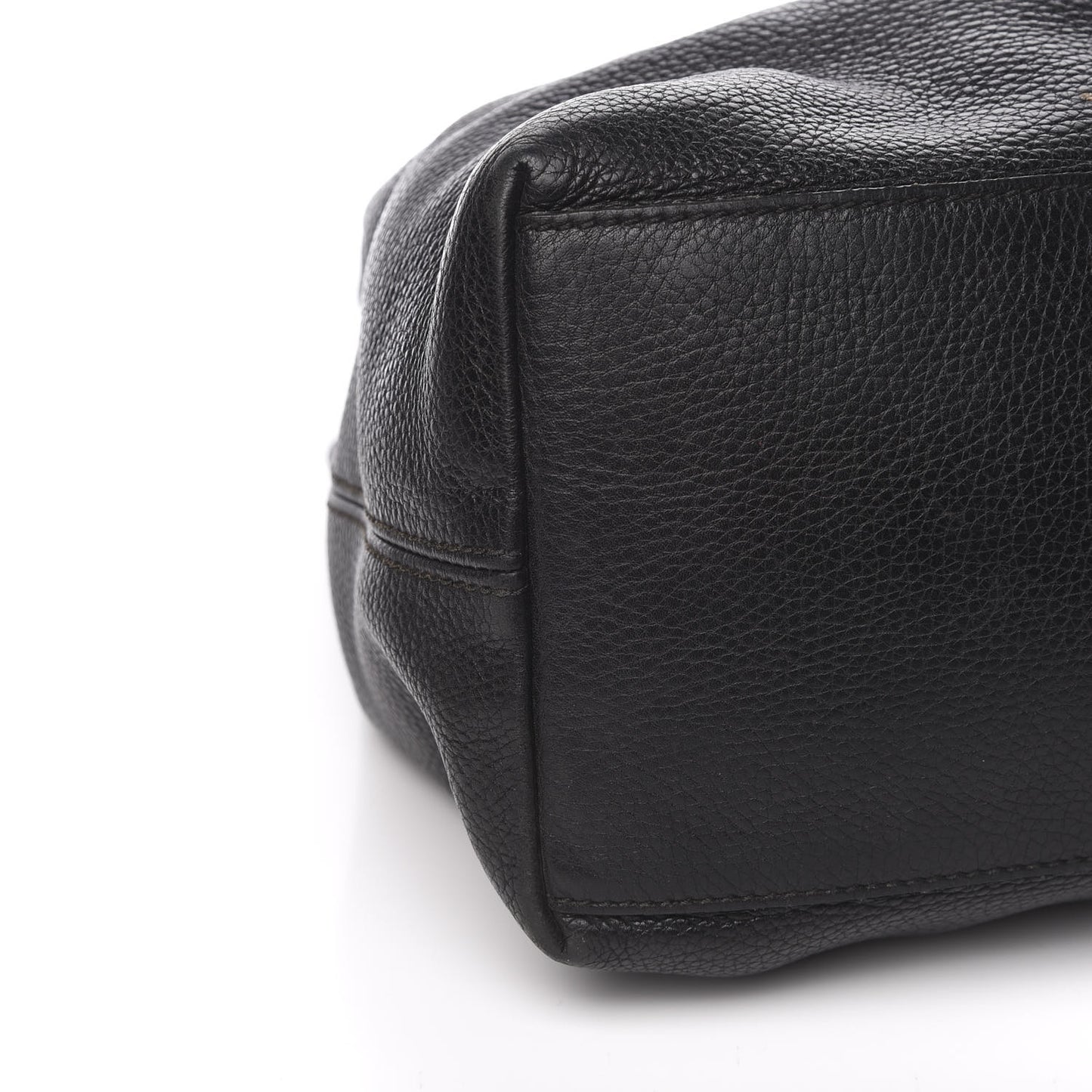 Pebbled Calfskin Medium Soho Chain Shoulder Bag Black