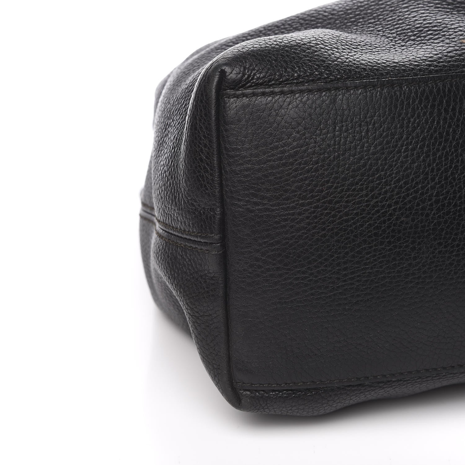 Gucci Pebbled Calfskin Medium Soho Chain Shoulder Bag Black 13 of 15