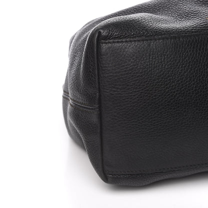 Gucci Pebbled Calfskin Medium Soho Chain Shoulder Bag Black 13 of 15