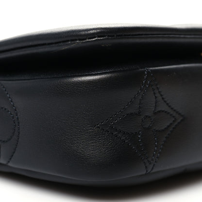 Louis Vuitton Calfskin Bubblegram Wallet On Strap Black 8 of 11