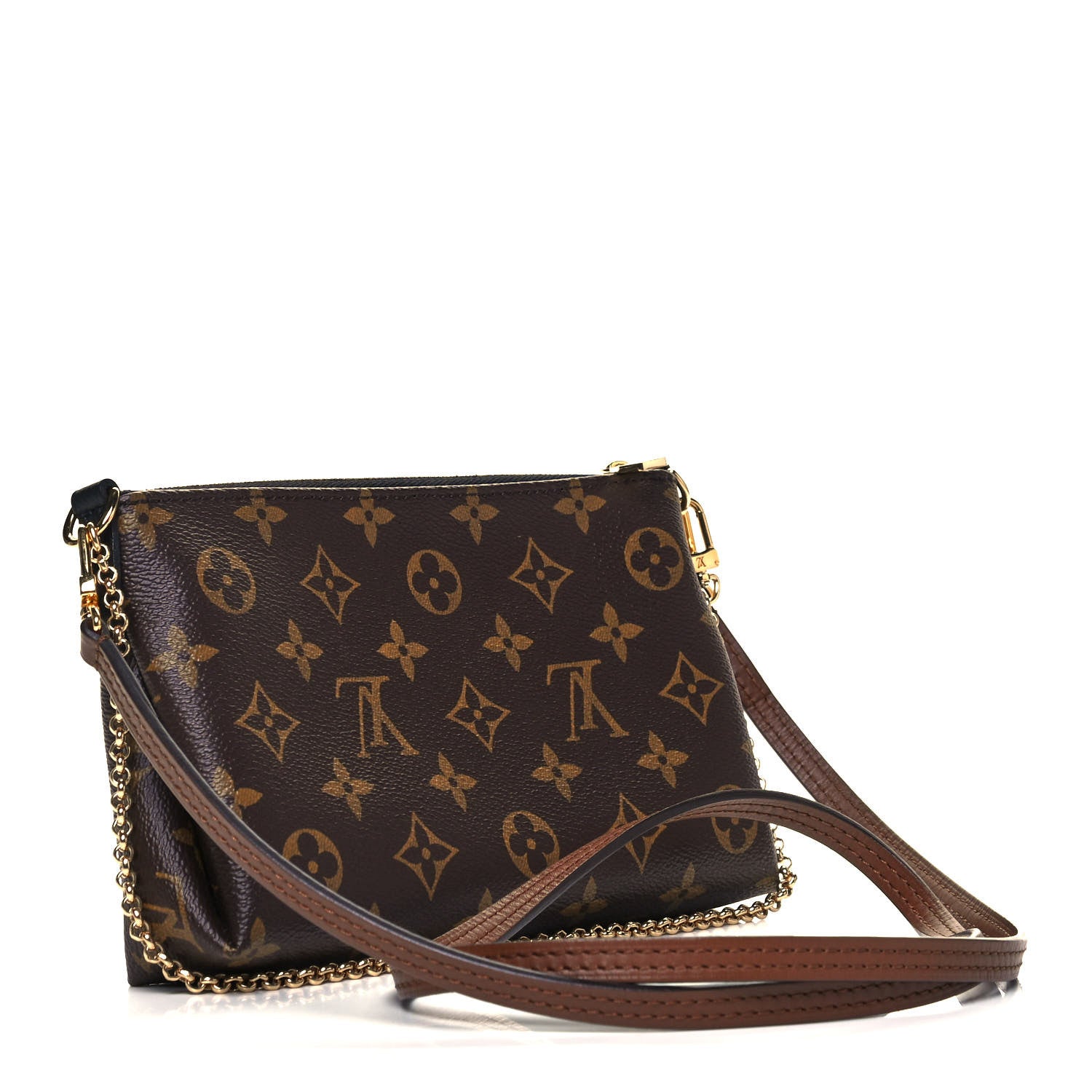Louis Vuitton Monogram Pallas Clutch Black 3 of 9