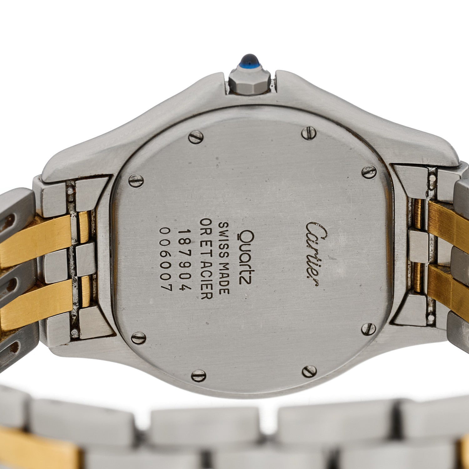 Cartier Stainless Steel 18K Yellow Gold 33mm Cougar Quartz Watch 4 of 4