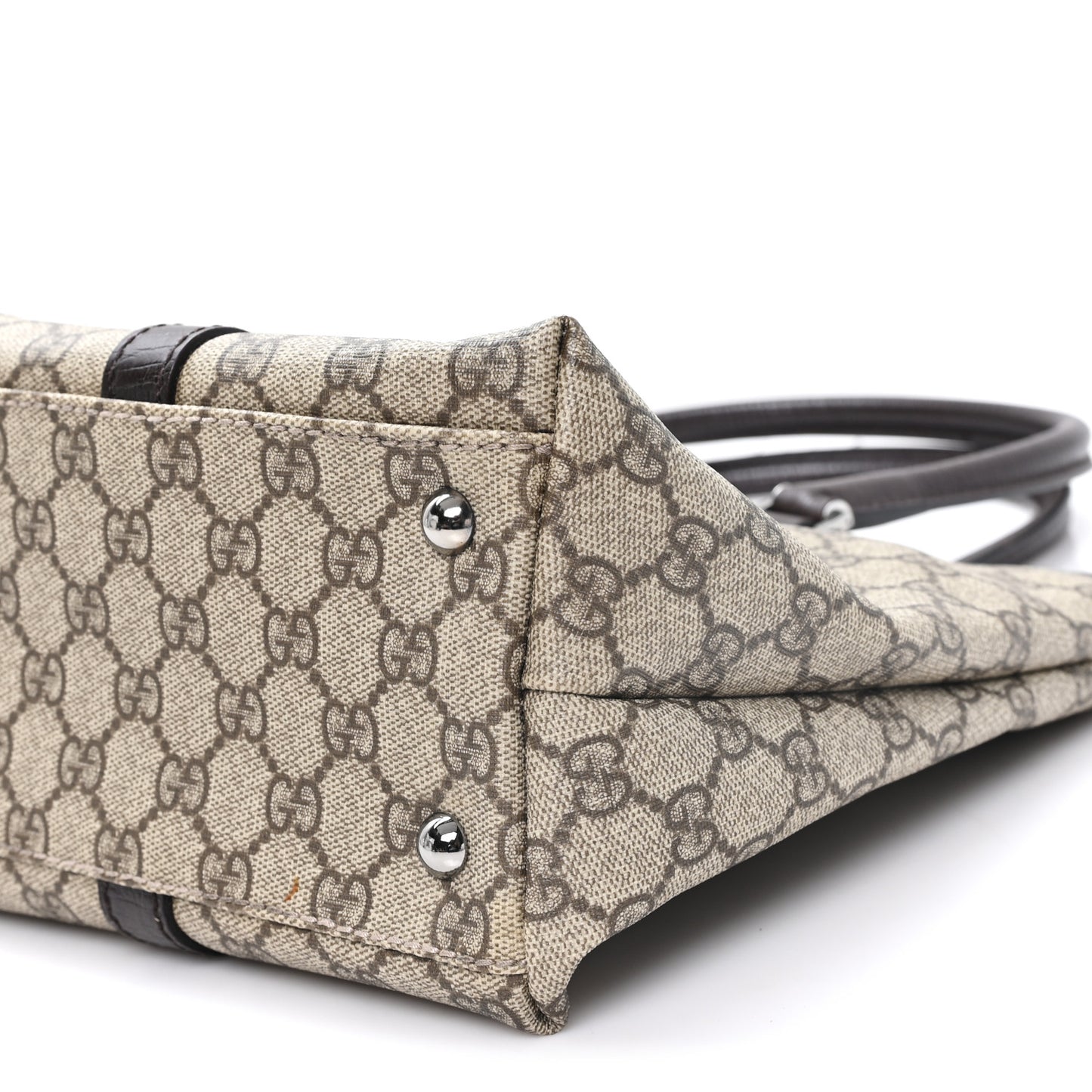 GG Plus Monogram Medium Joy Tote Dark Brown