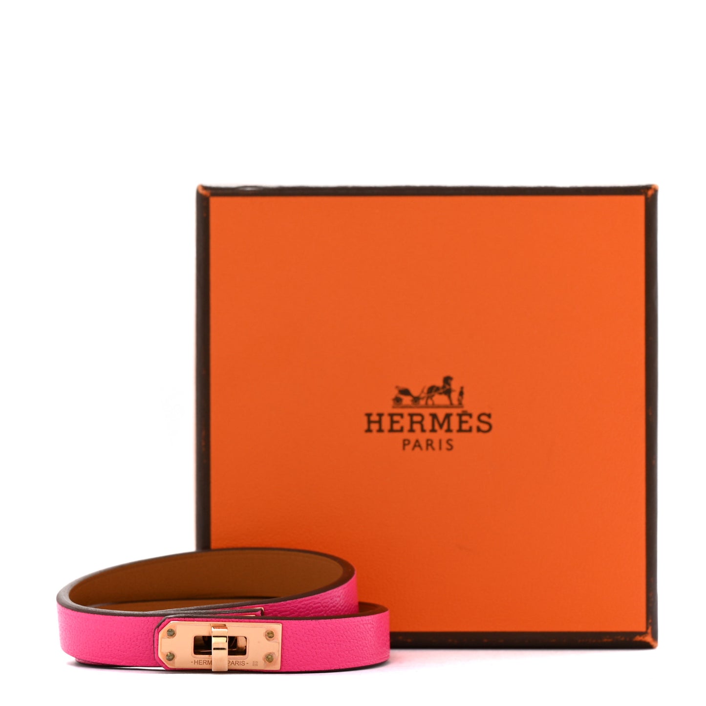 Chevre Chamkila Mini Kelly Double Tour Bracelet T2 Rose Pop