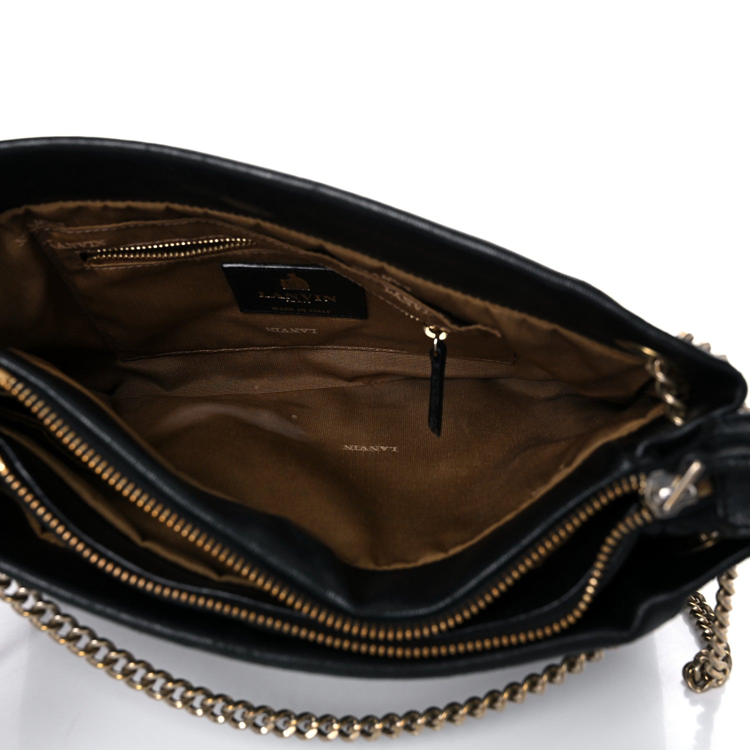 Lanvin Lambskin Quilted Small Sugar Shoulder Bag Black 5 of 26