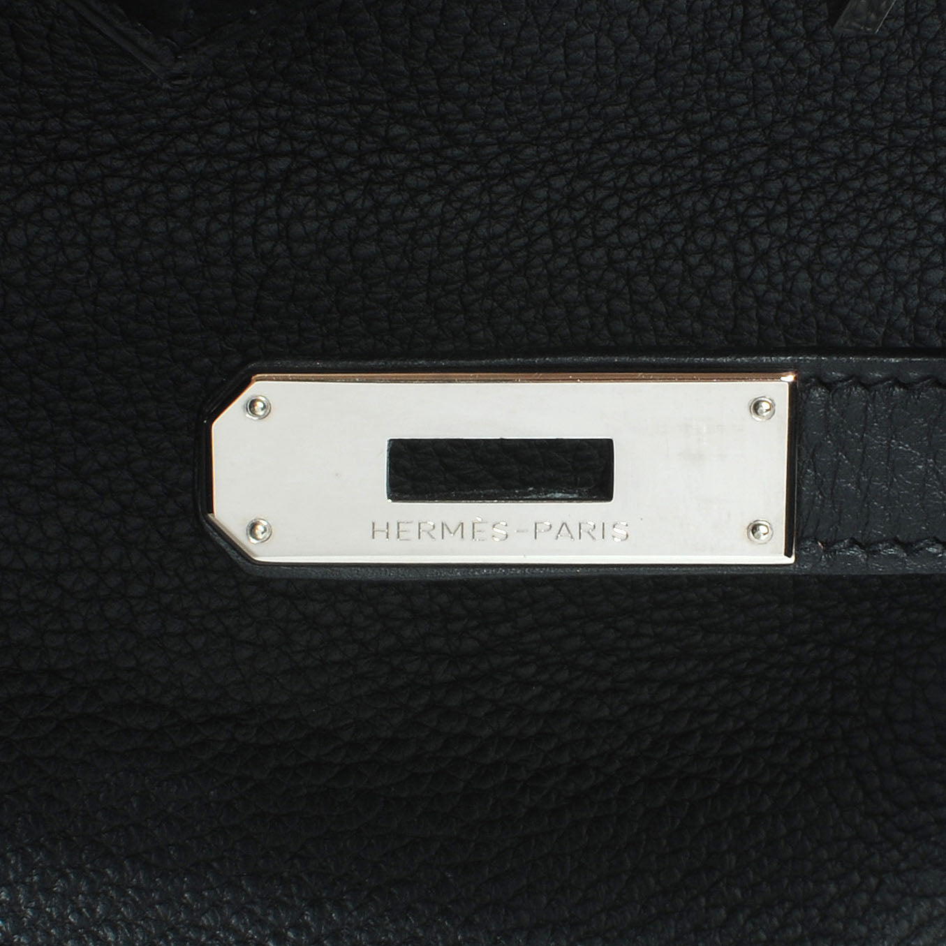 Hermes Taurillon Clemence Birkin 40 Black 8 of 9