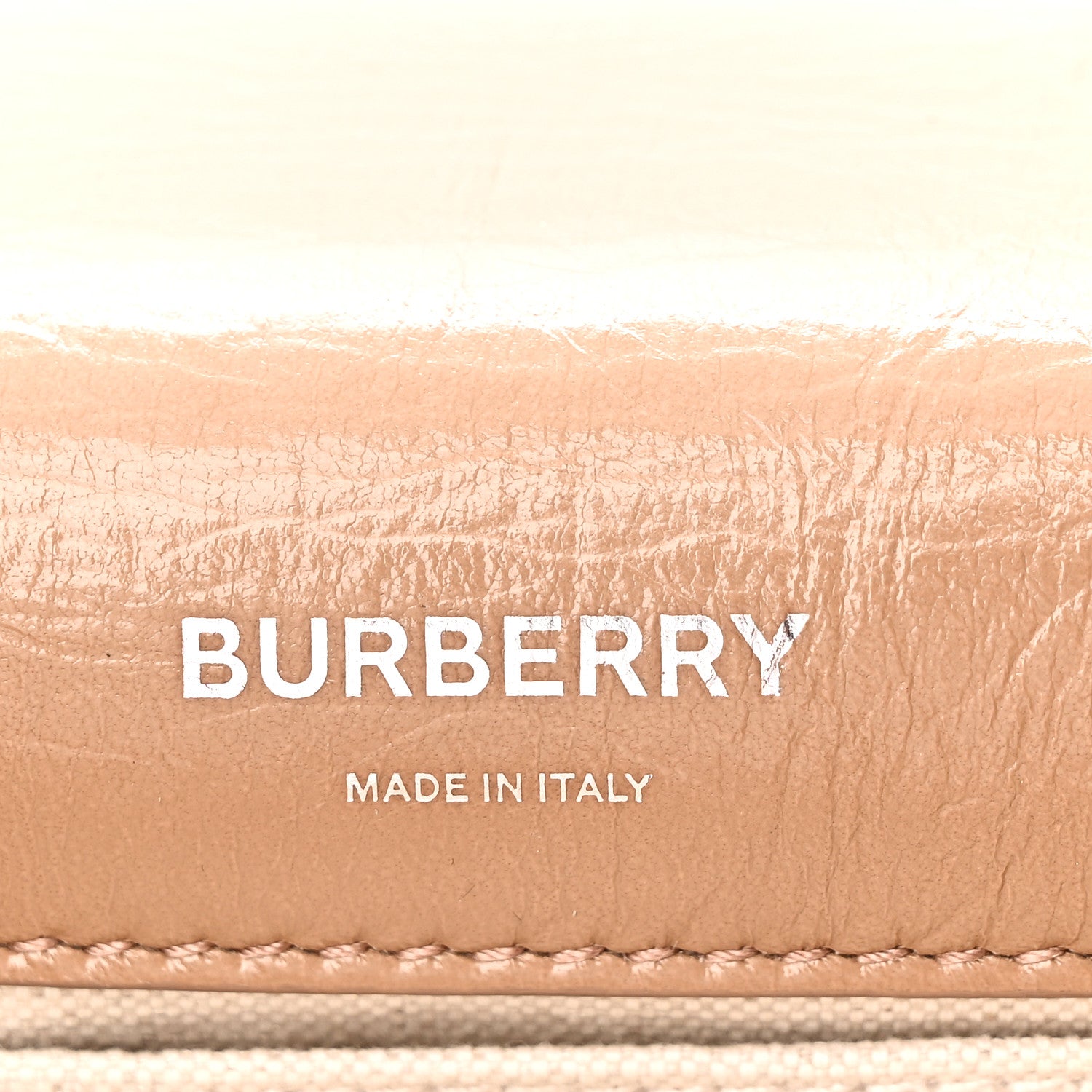 Burberry Patent Quilted Resin Chain Small Lola Bag Tan 6 of 9