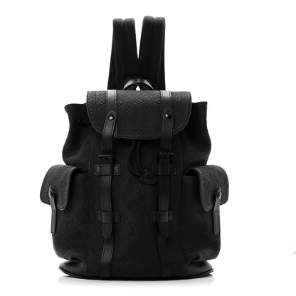 Louis Vuitton Taurillon Monogram Christopher PM Backpack Black 1 of 9