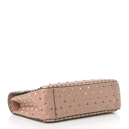 Valentino Garavani Nappa Large Rockstud Spike Shoulder Bag Soft Noisette 4 of 13