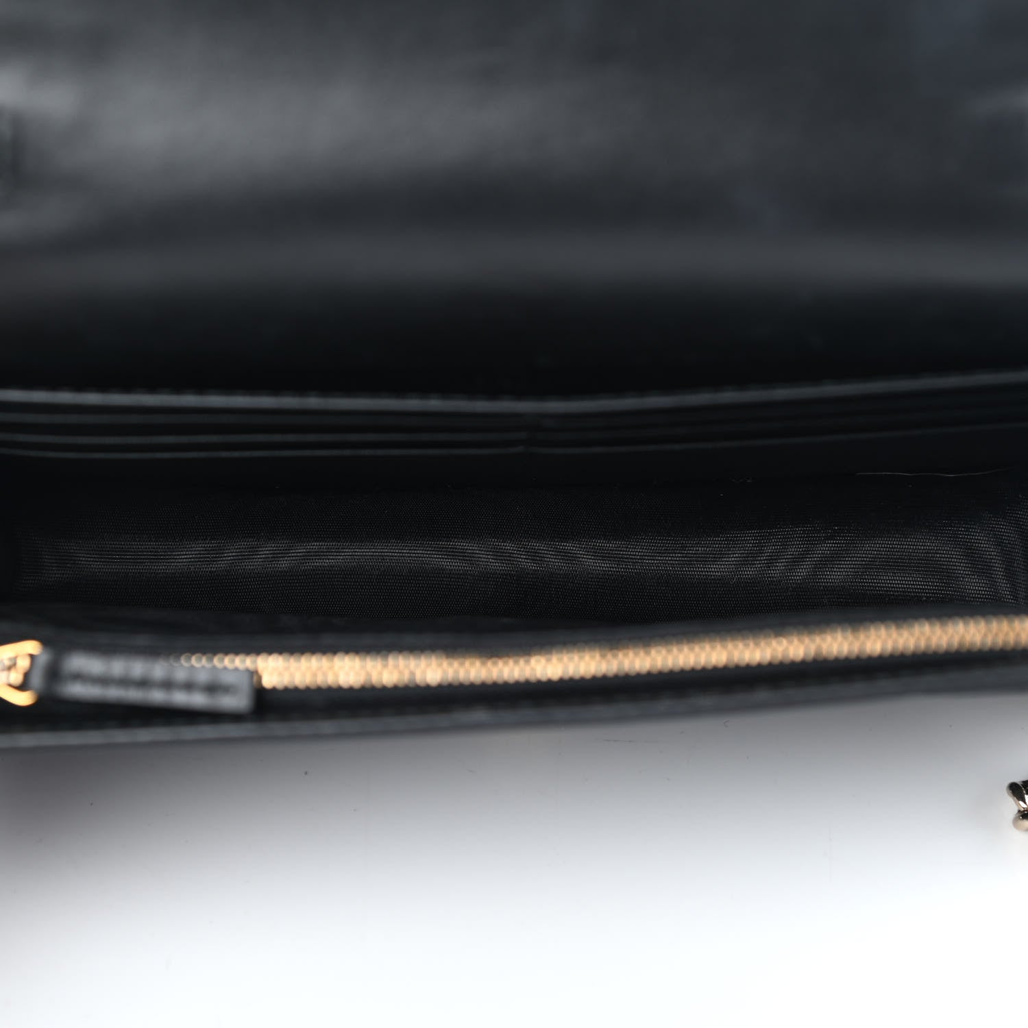 Gucci Guccissima Signature Bowy Chain Wallet Black 3 of 5