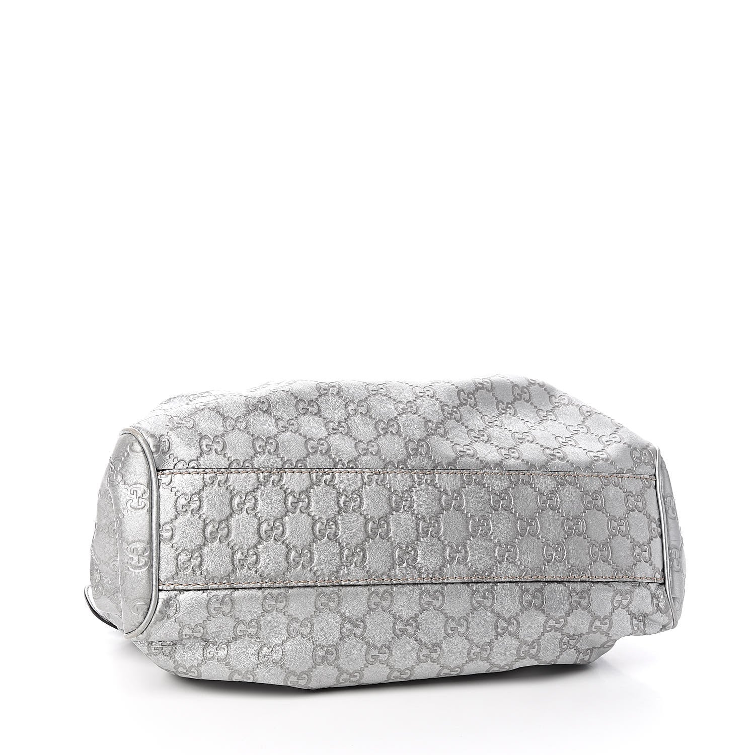 Gucci Metallic Guccissima Medium Sukey Tote Silver 4 of 11