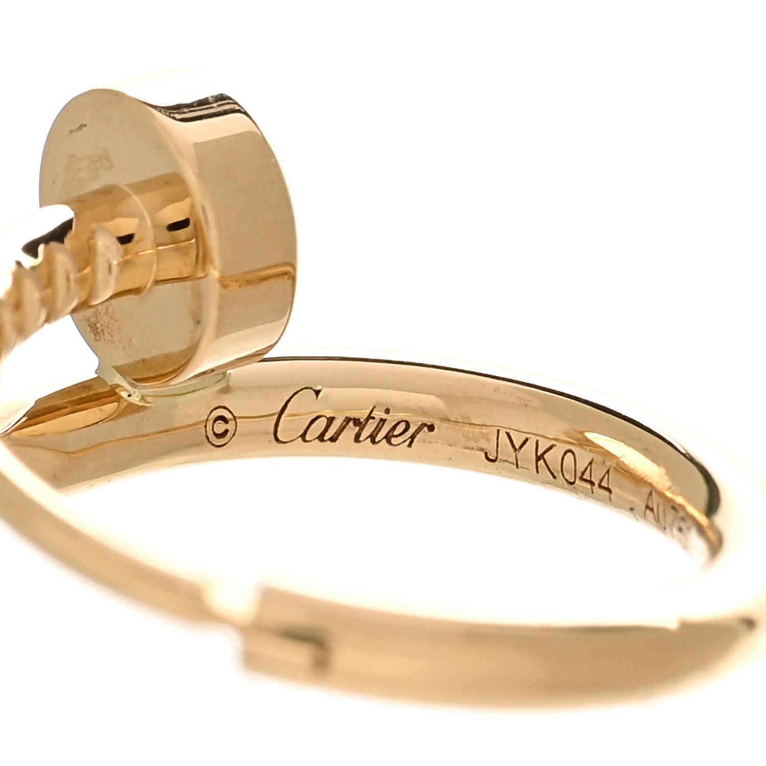 Cartier 18K Yellow Gold Juste Un Clou Single Hoop Earring 4 of 5