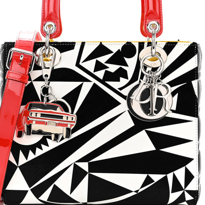 Christian Dior X MATTHEW PORTER Patent Printed Calfskin Cannage Medium Lady Multicolor 7 of 11