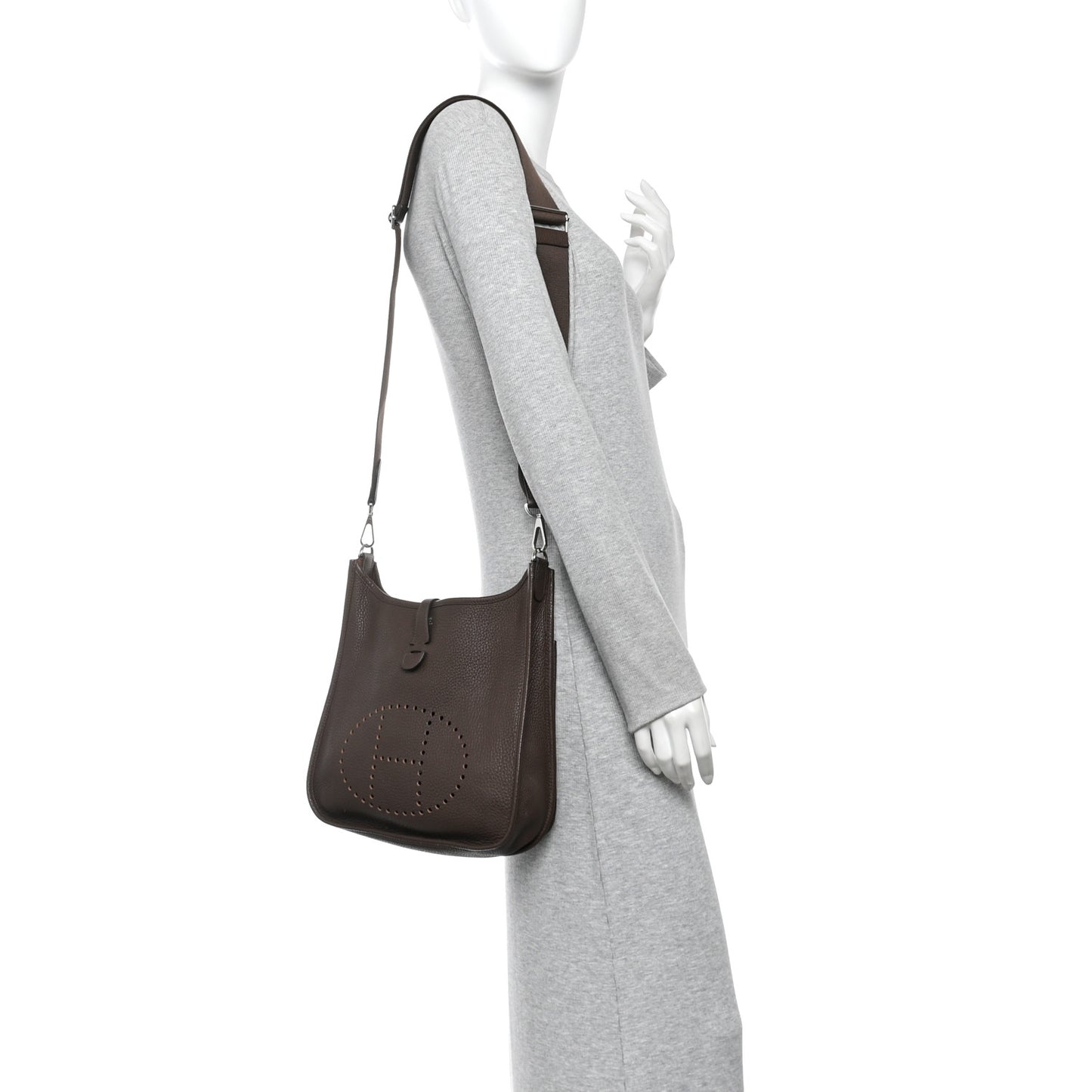Taurillon Clemence EVELYNE III PM Chocolate